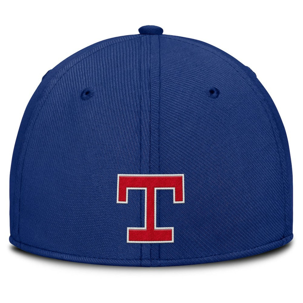 Texas Rangers Rise Swoosh Performance Flex Hat Gray/Royal