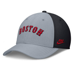 Boston Red Sox Rise Swoosh Performance Flex Hat Gray/Navy