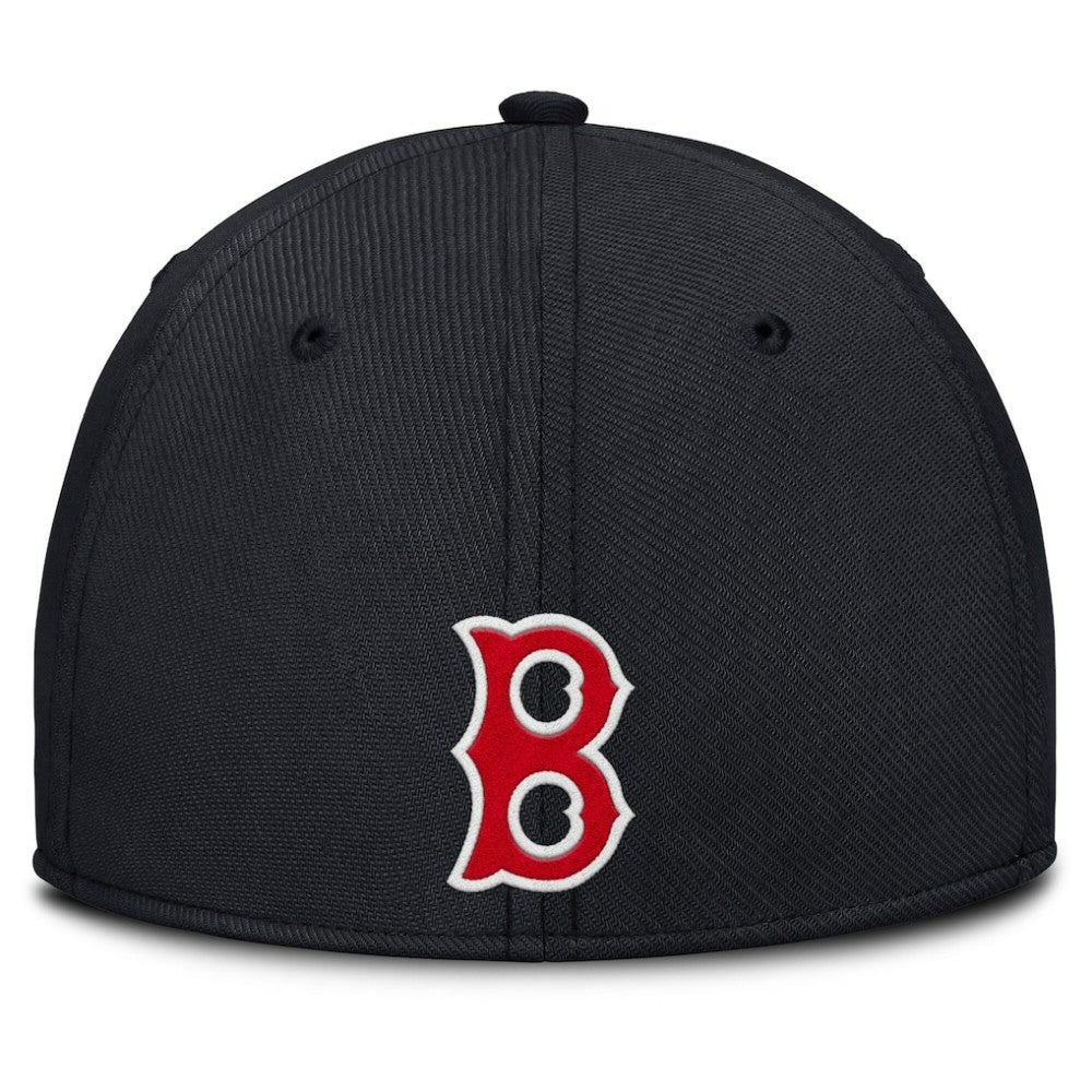 Boston Red Sox Rise Swoosh Performance Flex Hat Gray/Navy