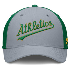 Athletics Rise Swoosh Performance Flex Hat Gray/Green