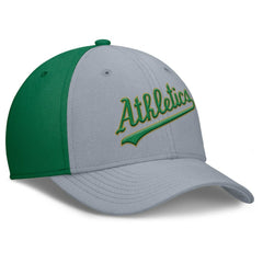 Athletics Rise Swoosh Performance Flex Hat Gray/Green