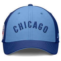 Chicago Cubs Rise Swoosh Performance Flex Hat Royal/Light Blue