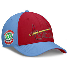 St. Louis Cardinals Rise Swoosh Performance Flex Hat Light Blue/Red