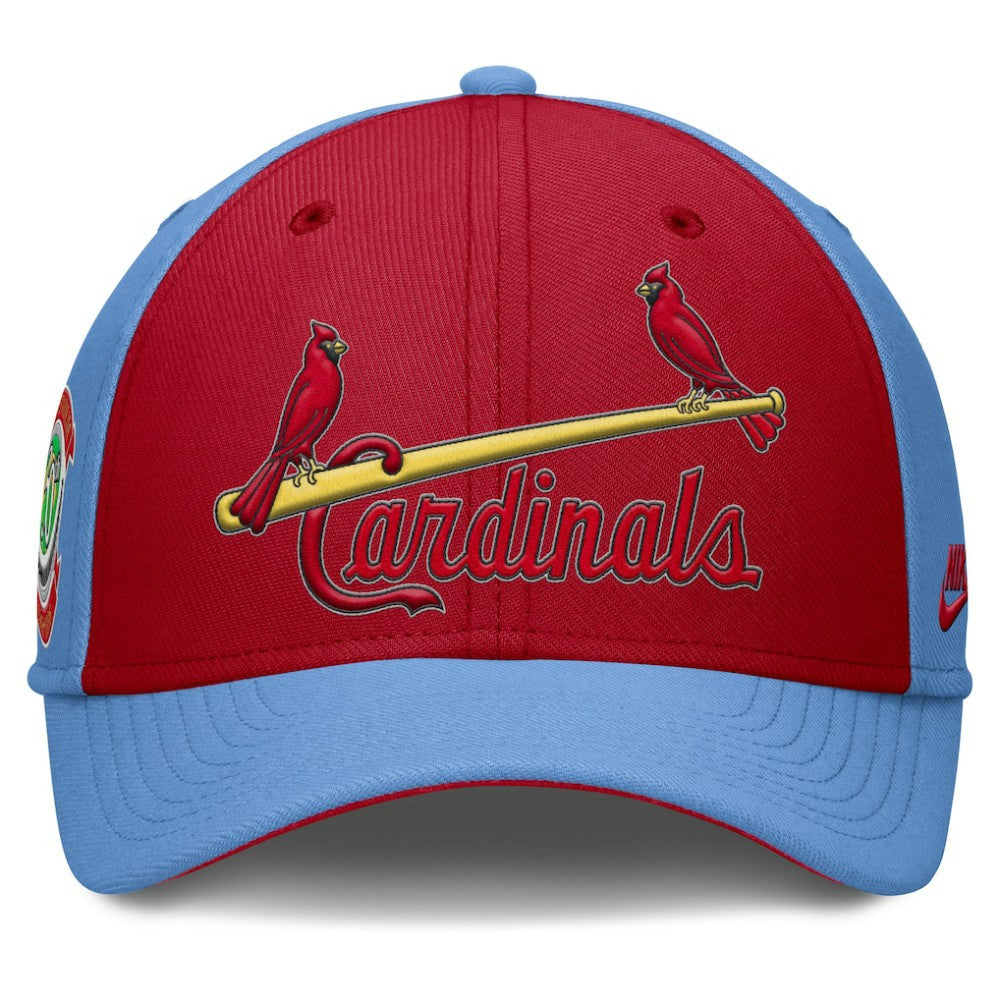 St. Louis Cardinals Rise Swoosh Performance Flex Hat Light Blue/Red