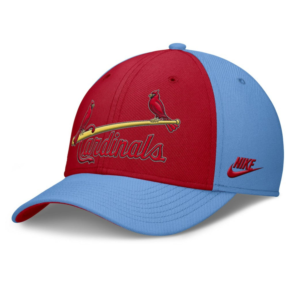 St. Louis Cardinals Rise Swoosh Performance Flex Hat Light Blue/Red