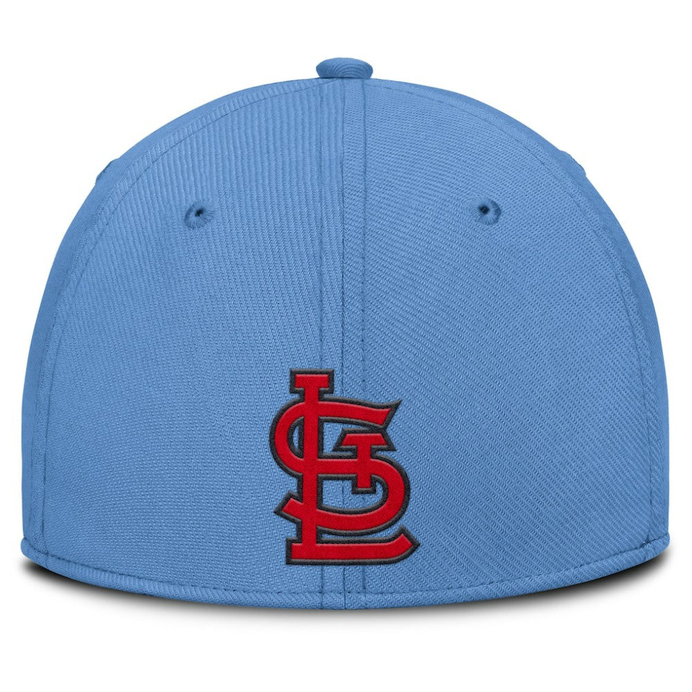 St. Louis Cardinals Rise Swoosh Performance Flex Hat Light Blue/Red