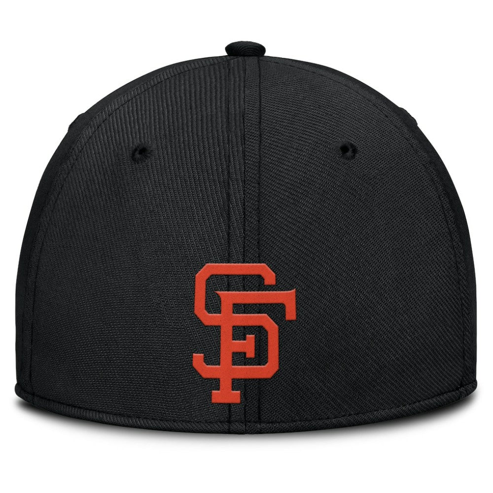 San Francisco Giants Rise Swoosh Performance Flex Hat Black/Orange