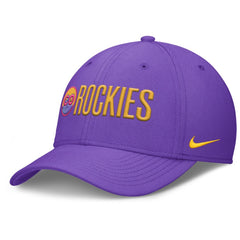 Colorado Rockies 2025 City Connect Rise Swoosh Performance Flex Hat Purple
