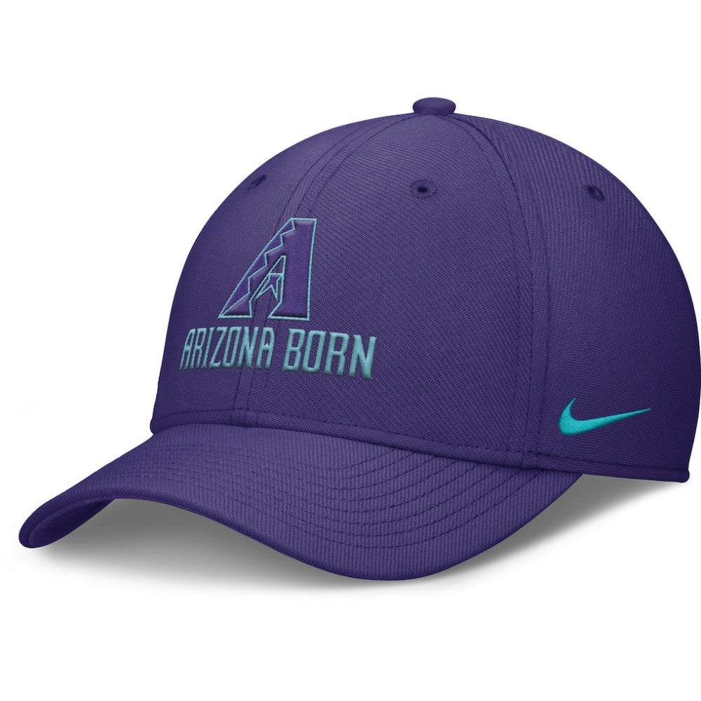 Arizona Diamondbacks 2025 City Connect Rise Swoosh Performance Flex Hat Purple