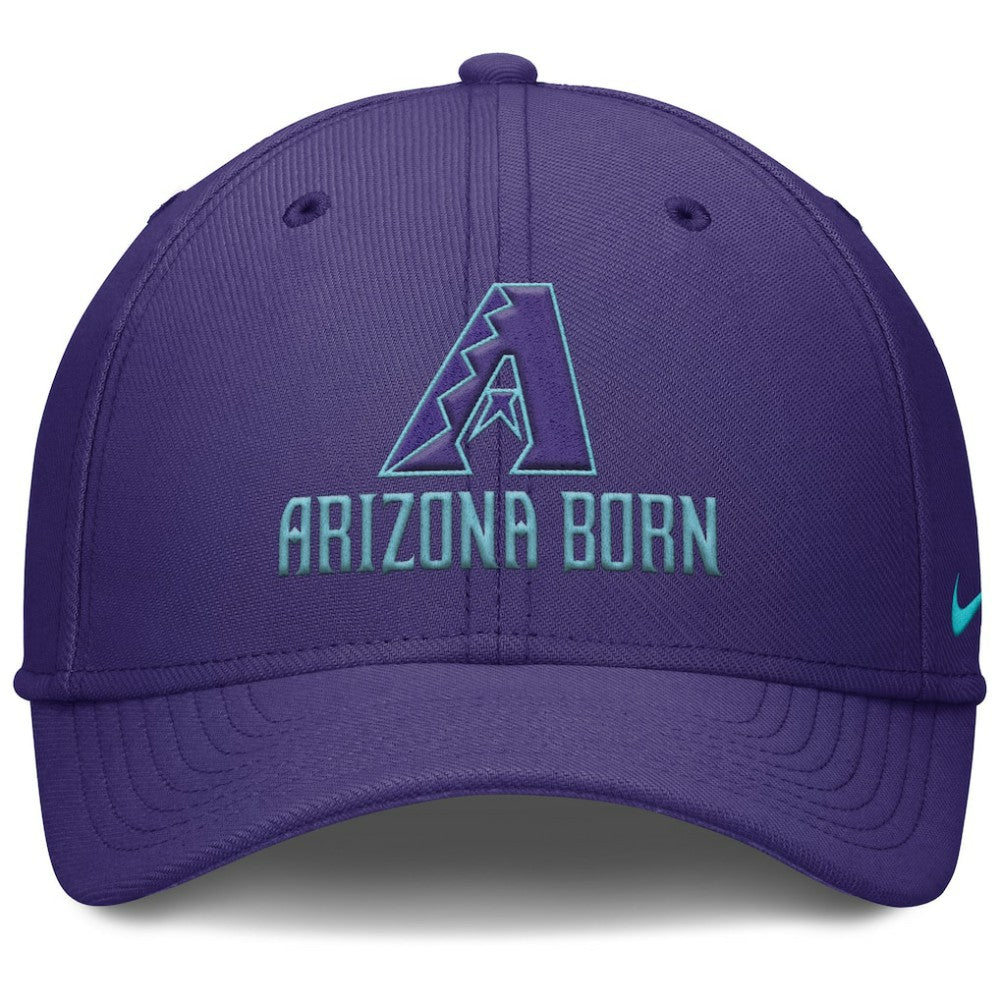 Arizona Diamondbacks 2025 City Connect Rise Swoosh Performance Flex Hat Purple