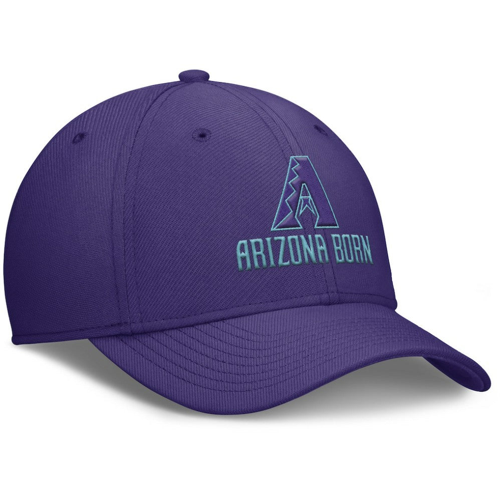 Arizona Diamondbacks 2025 City Connect Rise Swoosh Performance Flex Hat Purple