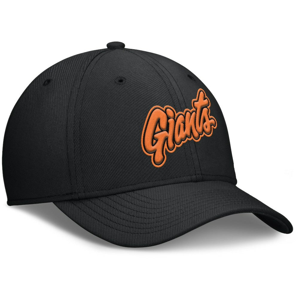 San Francisco Giants 2025 City Connect Rise Swoosh Performance Flex Hat Black