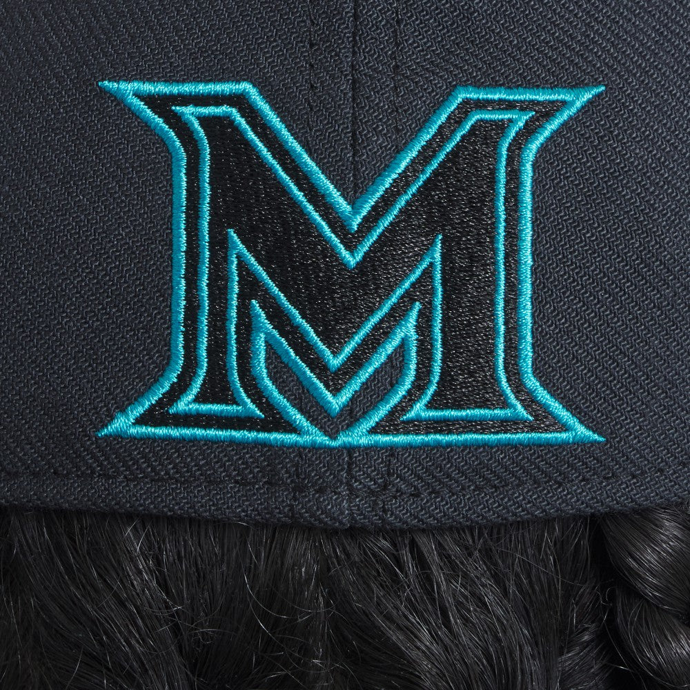 Miami Marlins 2025 City Connect Performance Swoosh Flex Hat Black