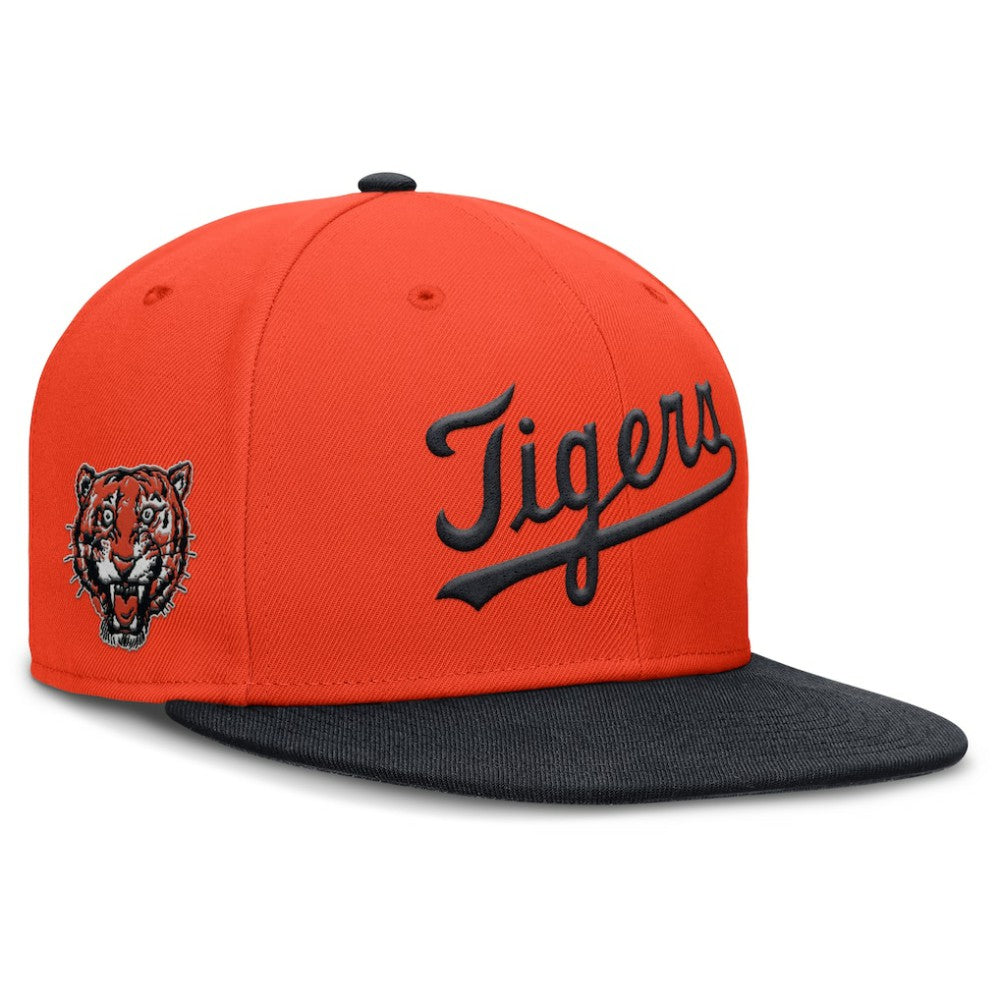 Detroit Tigers Cooperstown Two-Tone Dri-FIT Round Bill True Fitted Hat Orange