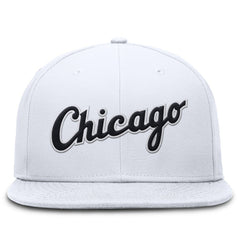 Chicago White Sox Wordmark Dri-FIT Round Bill True Fitted Hat White