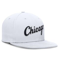 Chicago White Sox Wordmark Dri-FIT Round Bill True Fitted Hat White