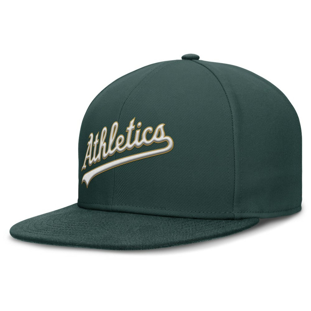 Athletics Wordmark Dri-FIT Round Bill True Fitted Hat Green