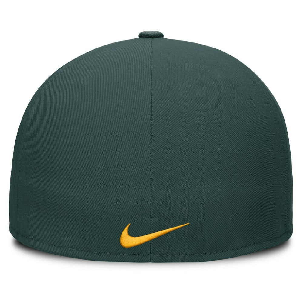 Athletics Wordmark Dri-FIT Round Bill True Fitted Hat Green