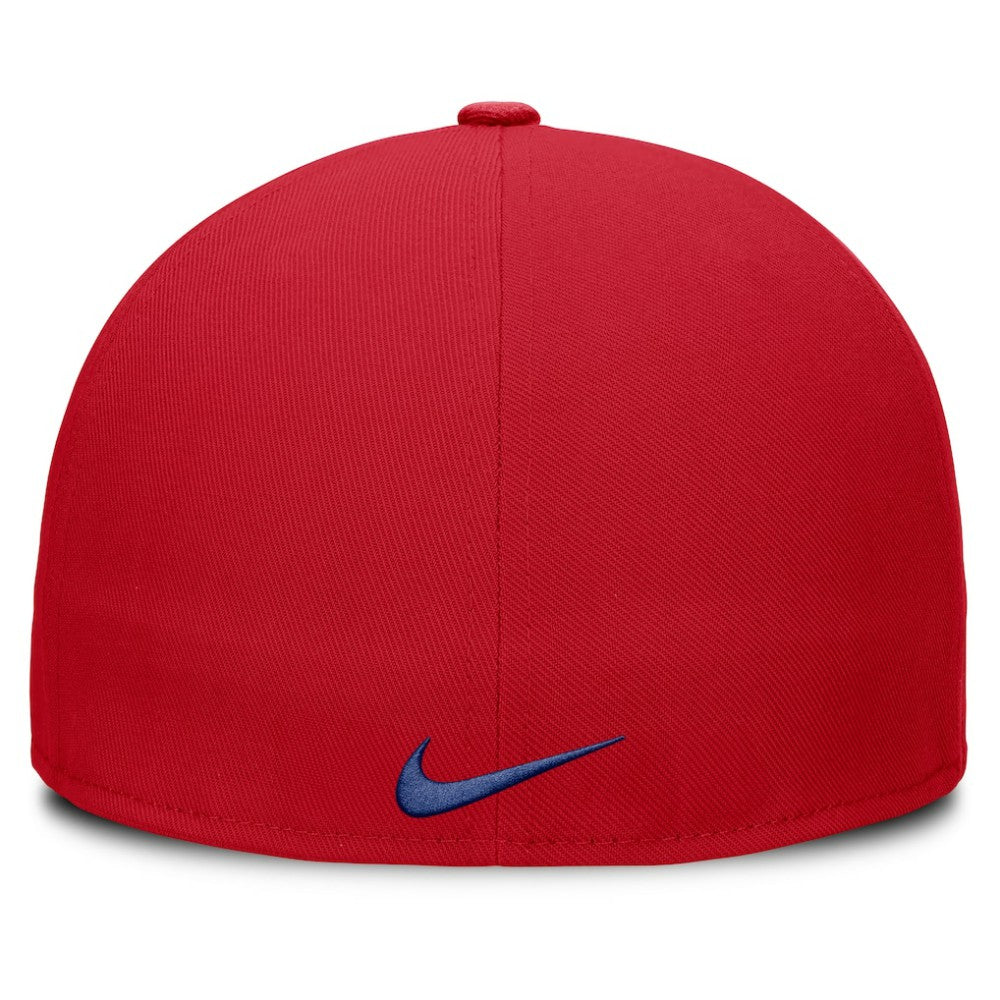 Philadelphia Phillies Wordmark Dri-FIT Round Bill True Fitted Hat Red