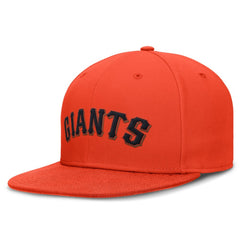 San Francisco Giants Wordmark Dri-FIT Round Bill True Fitted Hat Orange