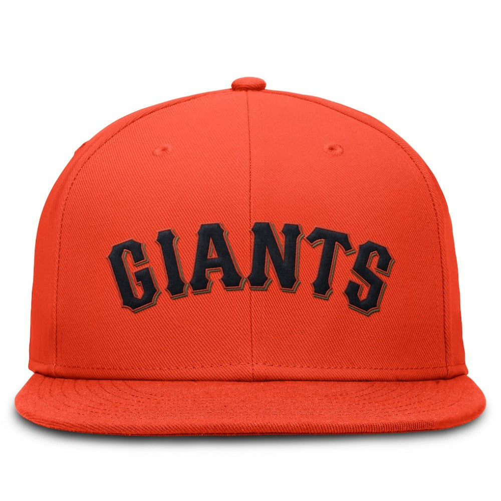 San Francisco Giants Wordmark Dri-FIT Round Bill True Fitted Hat Orange
