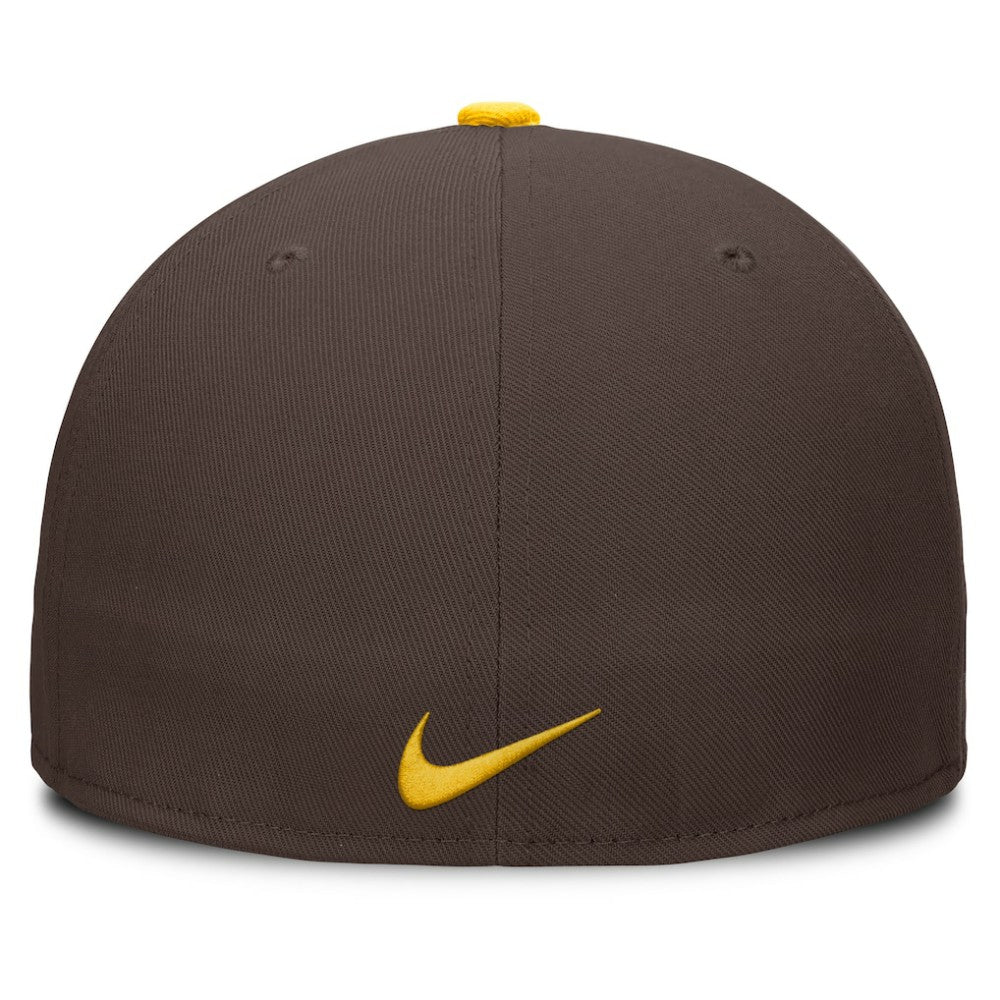 San Diego Padres Primetime Dri-FIT Round Bill True Fitted Hat Brown