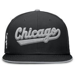 Chicago White Sox Primetime Dri-FIT Round Bill True Fitted Hat Black