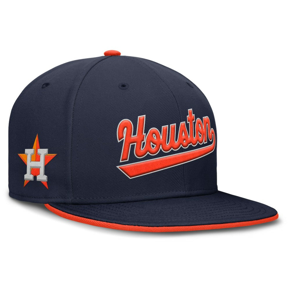 Houston Astros Primetime Dri-FIT Round Bill True Fitted Hat Navy