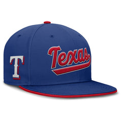 Texas Rangers Primetime Dri-FIT Round Bill True Fitted Hat Royal