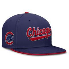 Chicago Cubs Primetime Dri-FIT Round Bill True Fitted Hat Royal