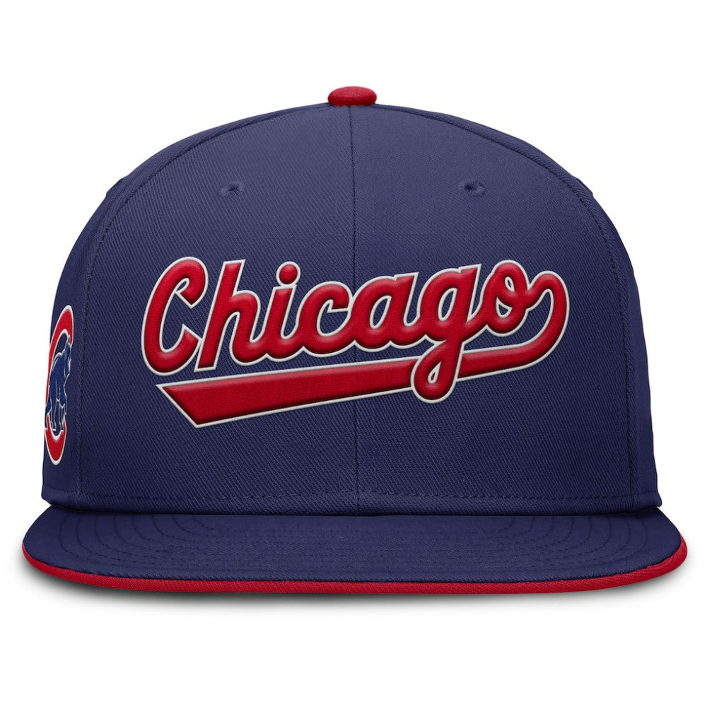 Chicago Cubs Primetime Dri-FIT Round Bill True Fitted Hat Royal