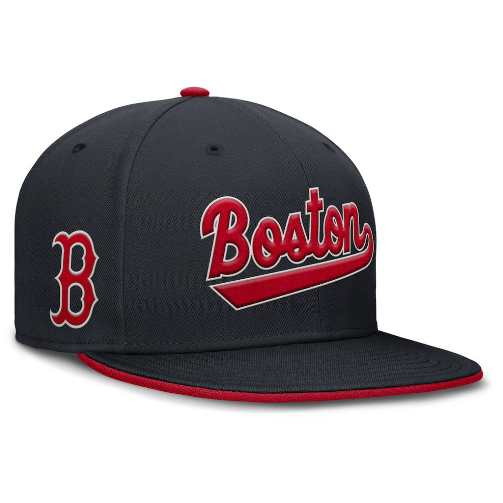 Boston Red Sox Primetime Dri-FIT Round Bill True Fitted Hat Navy