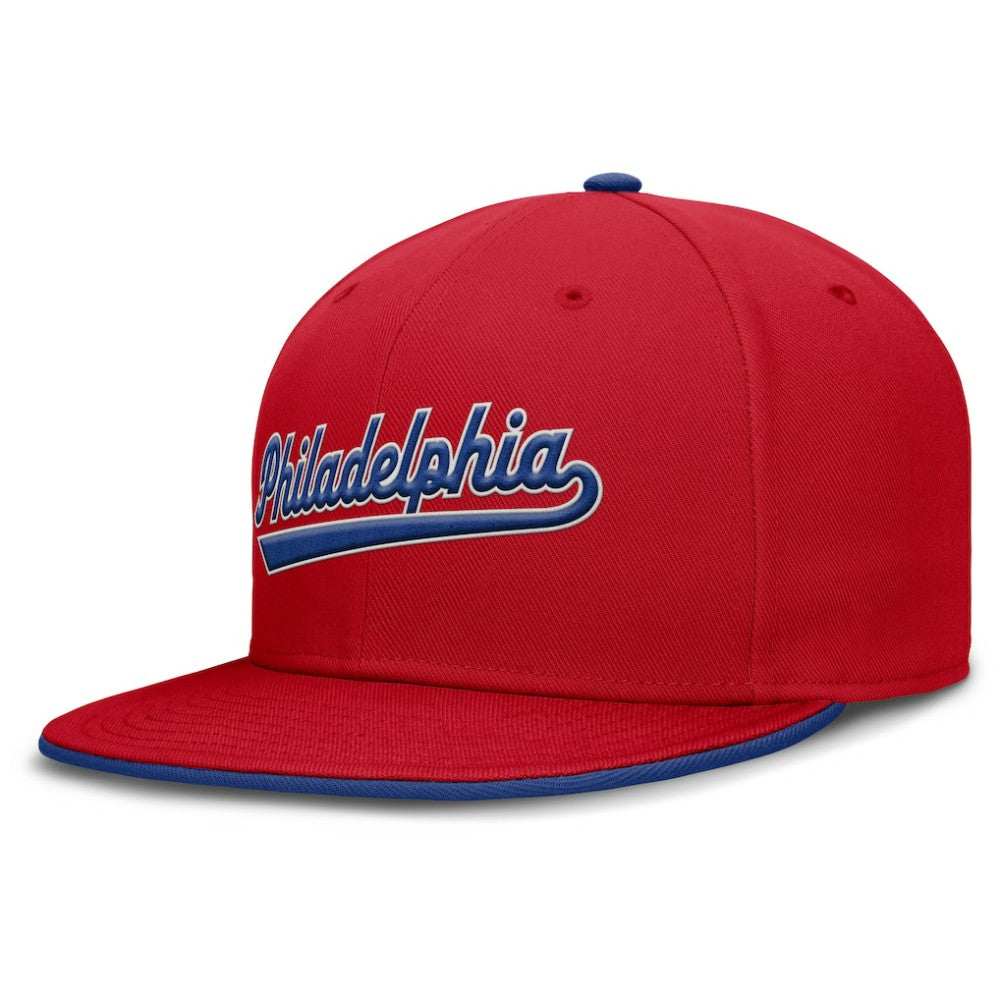 Philadelphia Phillies Primetime Dri-FIT Round Bill True Fitted Hat Red
