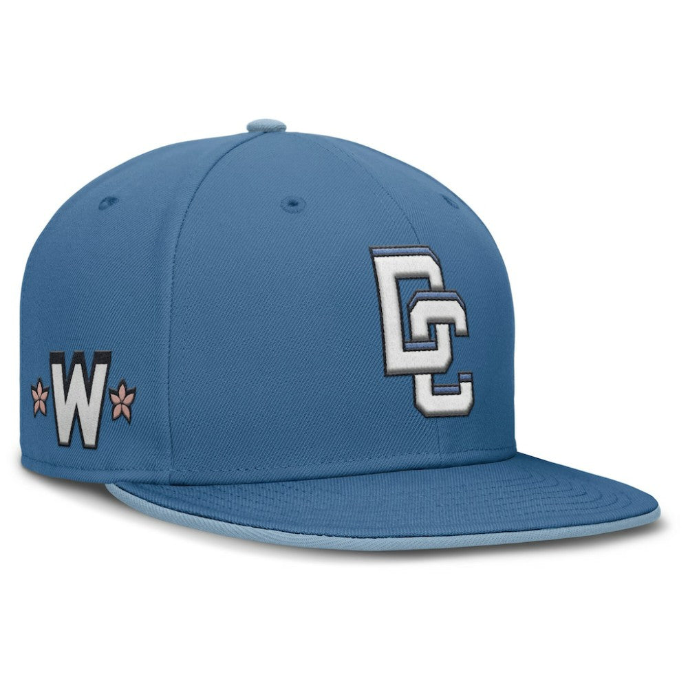 Washington Nationals 2025 City Connect True Performance Fitted Hat Blue