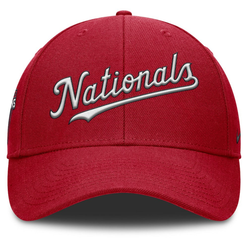 Washington Nationals Rise Gaberdine Adjustable Hat Red