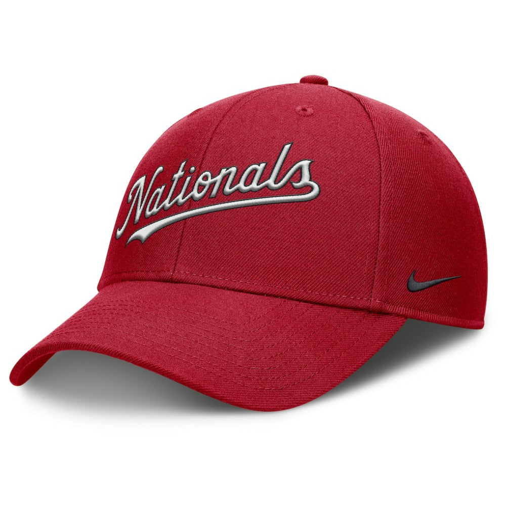 Washington Nationals Rise Gaberdine Adjustable Hat Red