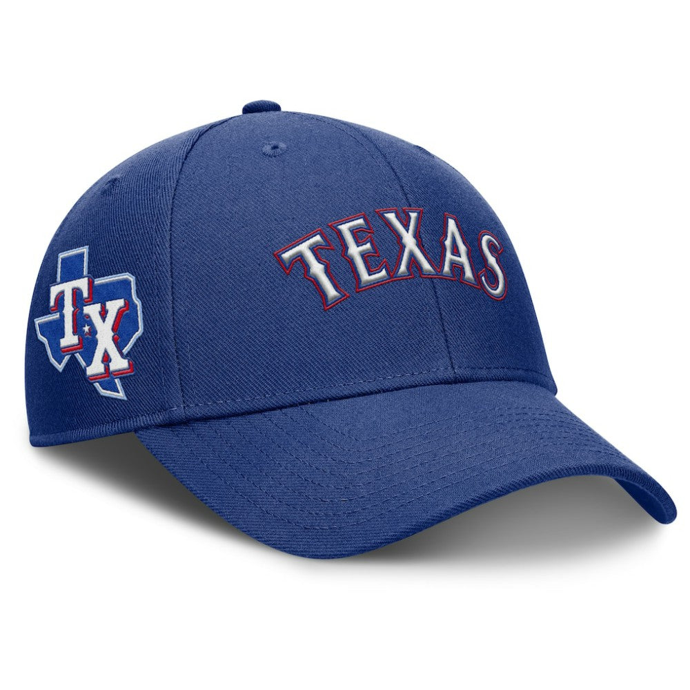 Texas Rangers Rise Gaberdine Adjustable Hat Royal