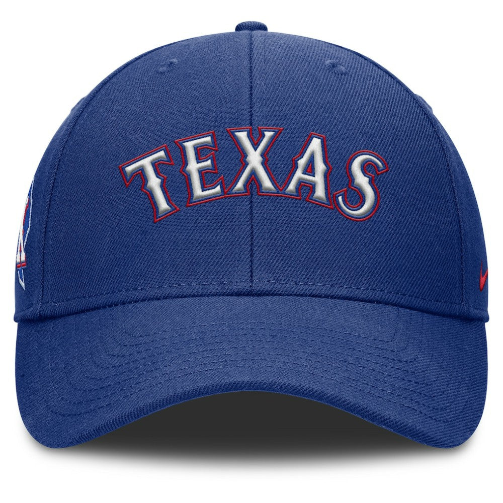 Texas Rangers Rise Gaberdine Adjustable Hat Royal