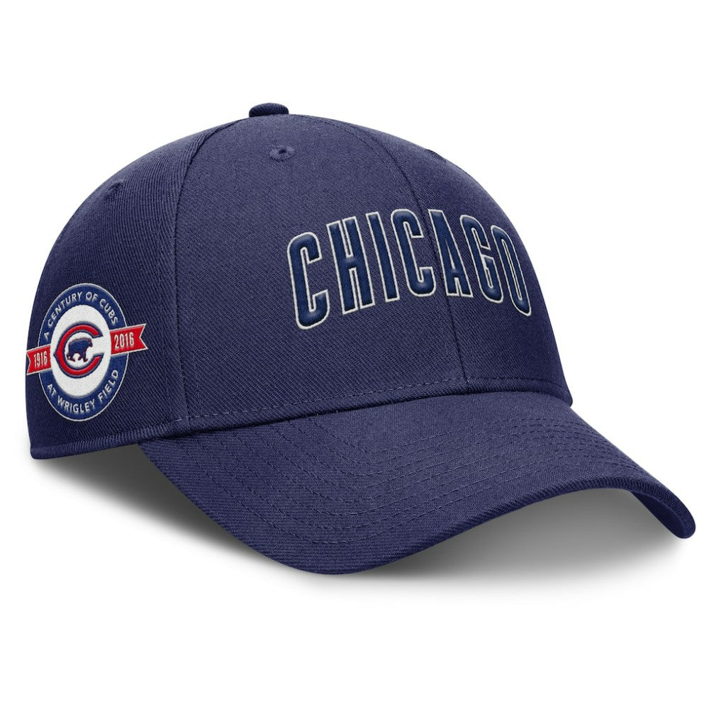 Chicago Cubs Rise Gaberdine Adjustable Hat Navy