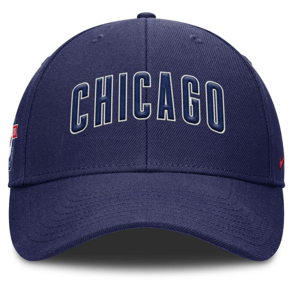 Chicago Cubs Rise Gaberdine Adjustable Hat Navy