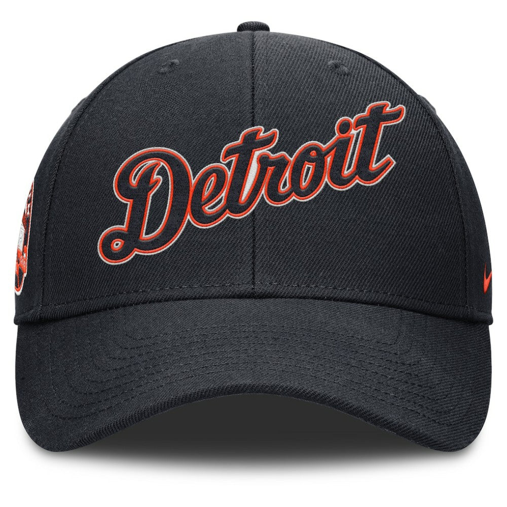 Detroit Tigers Rise Gaberdine Adjustable Hat Navy