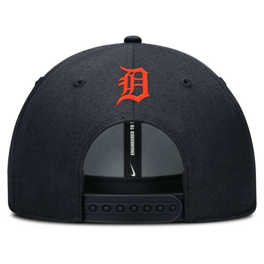 Detroit Tigers Rise Gaberdine Adjustable Hat Navy