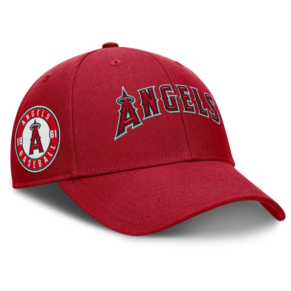 Los Angeles Angels Rise Gaberdine Adjustable Hat Red