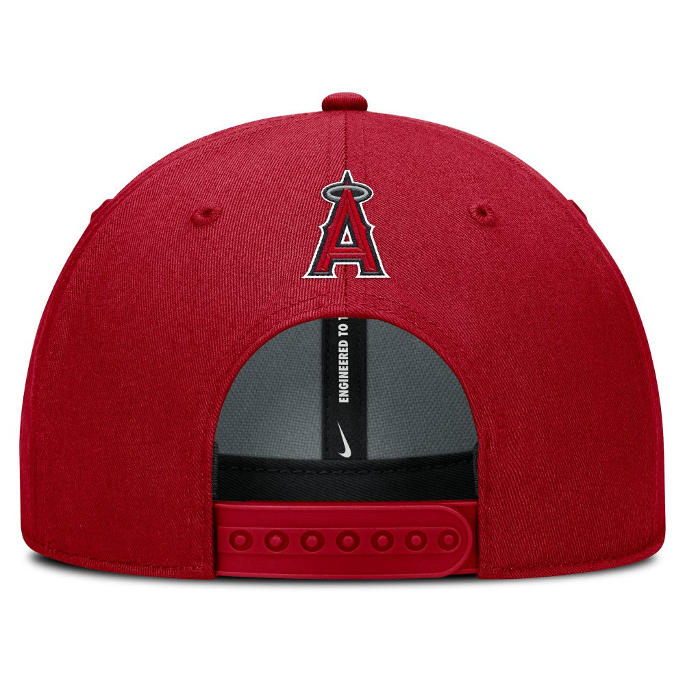 Los Angeles Angels Rise Gaberdine Adjustable Hat Red