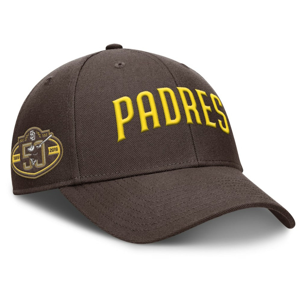 San Diego Padres Rise Gaberdine Adjustable Hat Brown