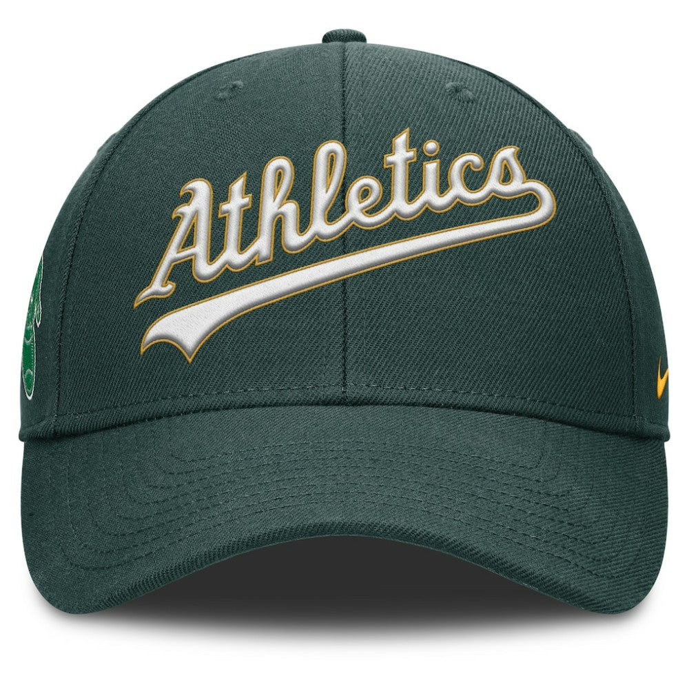 Athletics Rise Gaberdine Adjustable Hat Green