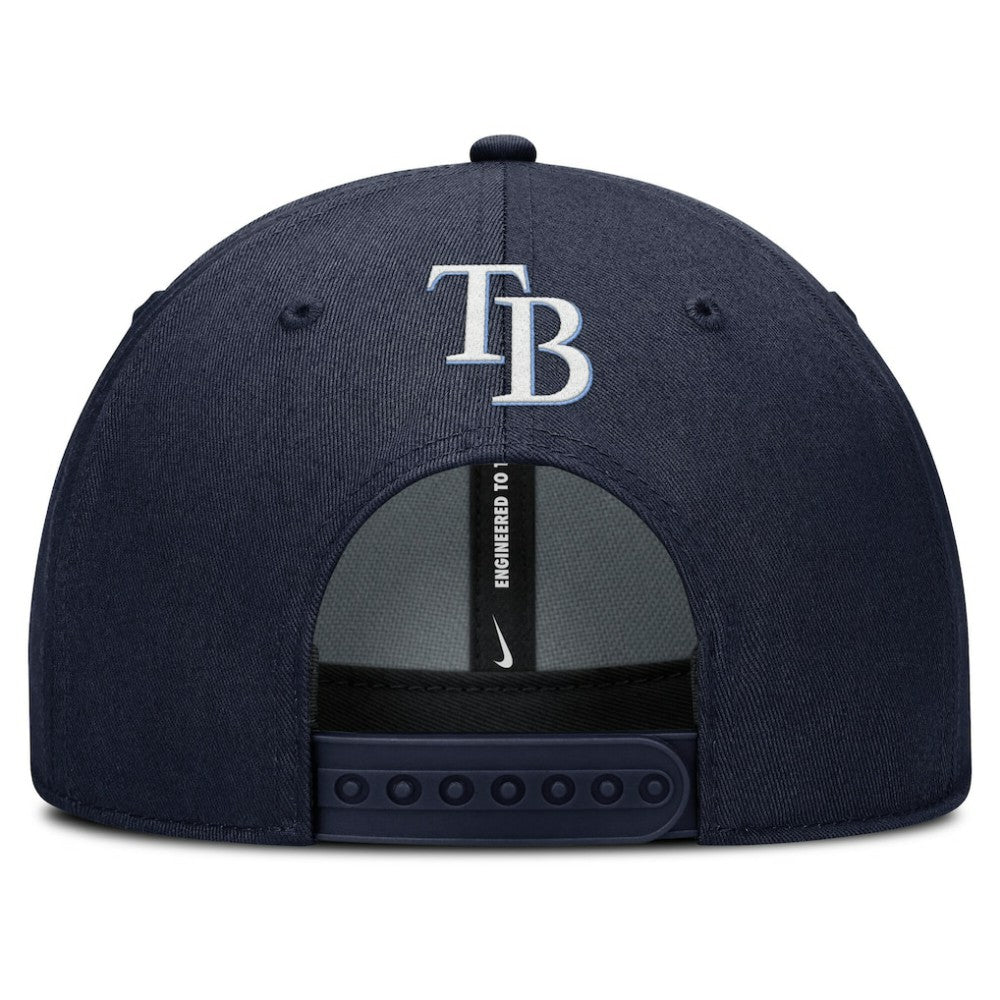 Tampa Bay Rays Rise Gaberdine Adjustable Hat Navy