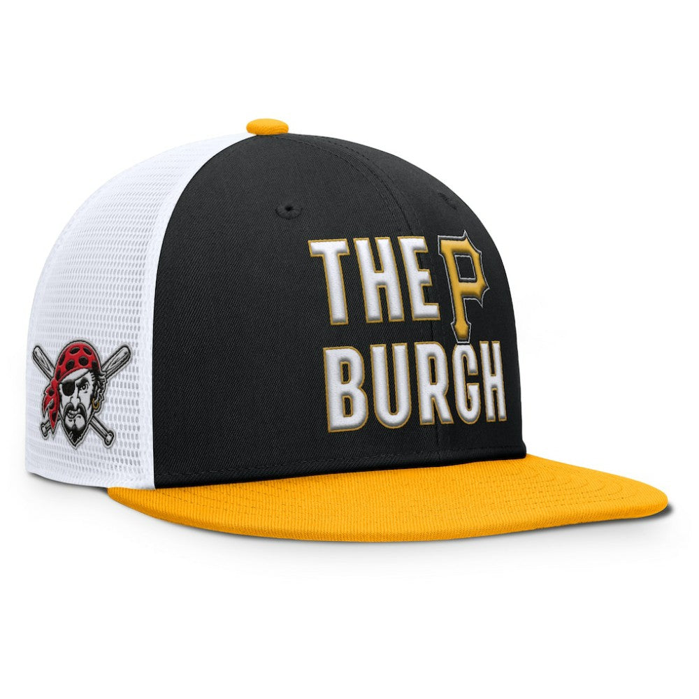 Pittsburgh Pirates Pro Trucker Snapback Hat Black