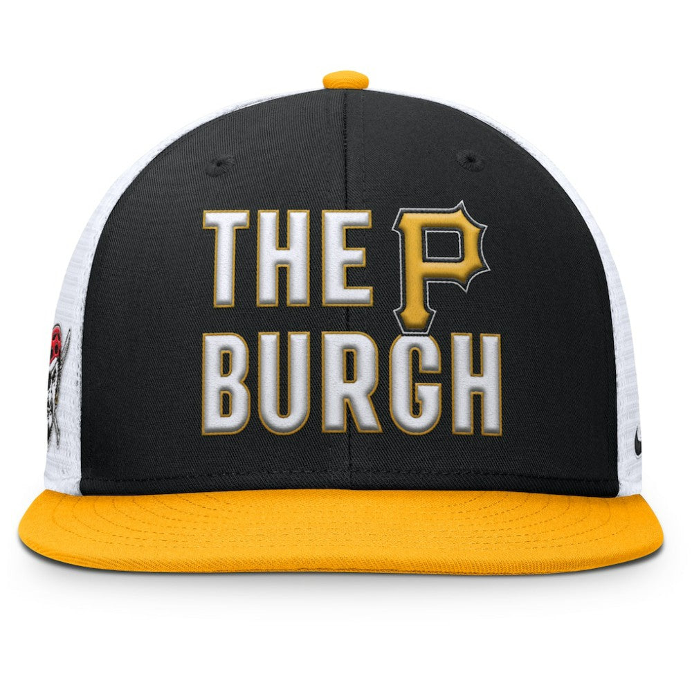 Pittsburgh Pirates Pro Trucker Snapback Hat Black