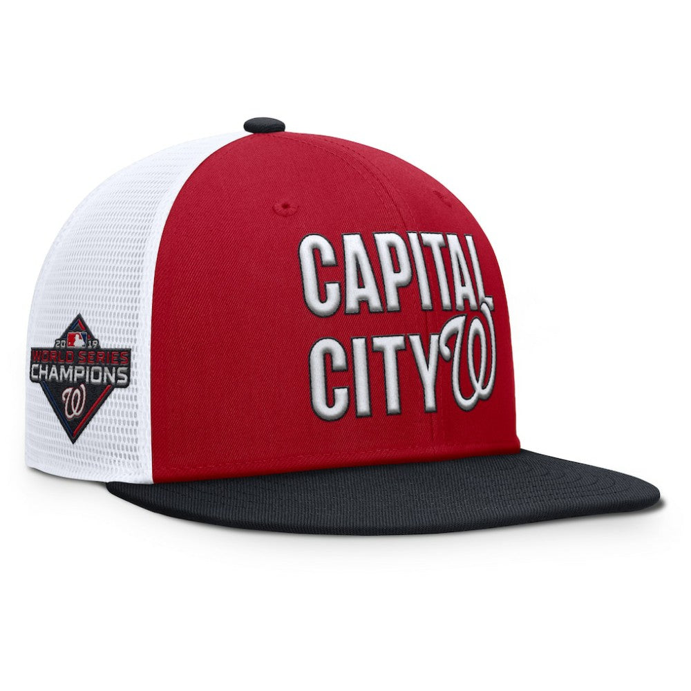 Washington Nationals Pro Trucker Snapback Hat Red